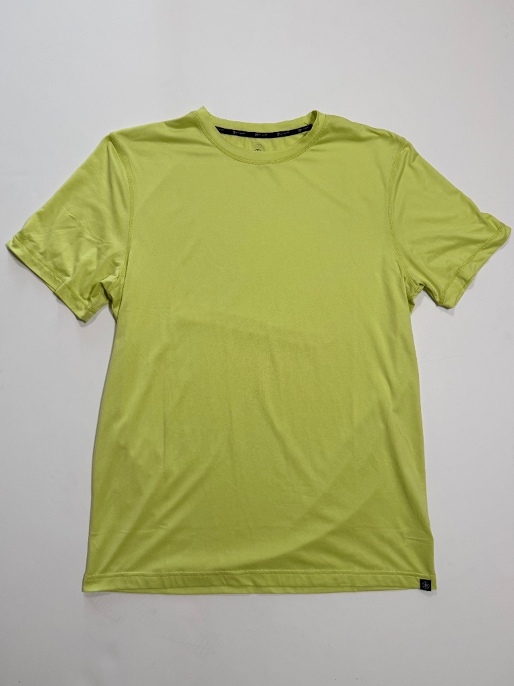 Gaiam Men's Performance Activewear Crewneck T-Shirt — Lime Green, Size M